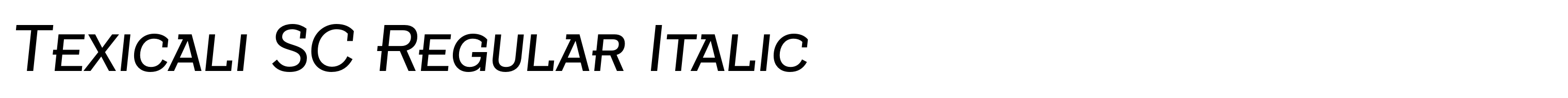 Texicali SC Regular Italic